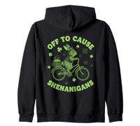 Fuera de Causar Shenanigans Bunny St Patricks Day Sudadera con Capucha