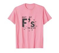 Fuera de FS para Dar una declaración de Actitud atrevida Camiseta, Hombre, Rosado, XL