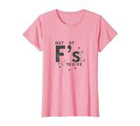 Fuera de FS para Dar una declaración de Actitud atrevida Camiseta, Mujer, Rosado, 3XL