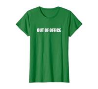 Fuera de la Oficina Camiseta, Mujer, Verde Kelly, XXL