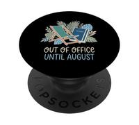 Fuera de la Oficina hasta Agosto Maestro Último día de Clases PopSockets PopGrip Adhesivo