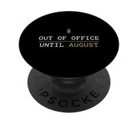Fuera de la Oficina hasta Agosto Maestro Último día de Clases PopSockets PopGrip Adhesivo