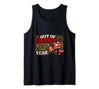 Fuera de la Oficina hasta el próximo año Divertido Humor de Vacaciones de Navidad Camiseta sin Mangas