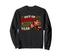 Fuera de la Oficina hasta el próximo año Divertido Humor de Vacaciones de Navidad Sudadera