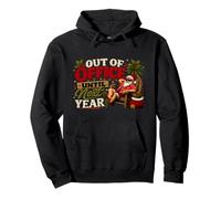 Fuera de la Oficina hasta el próximo año Divertido Humor de Vacaciones de Navidad Sudadera con Capucha