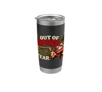 Fuera de la oficina hasta el próximo año divertido humor de vacaciones de Navidad Vaso térmico de acero inoxidable de doble pared