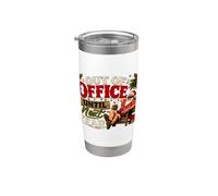 Fuera de la oficina hasta el próximo año divertido humor de vacaciones de Navidad Vaso térmico de acero inoxidable de doble pared
