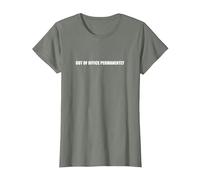 Fuera de la Oficina permanentemente Camiseta, Mujer, Verde Militar Jaspeado, 3XL