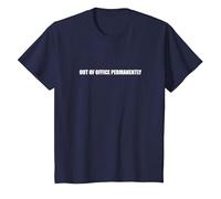 Fuera de la Oficina permanentemente Camiseta, Niños, Azul Marino, 6 años