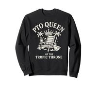 Fuera de la Oficina Queen Modo Vacaciones Slack Humor Remoto Break Sudadera