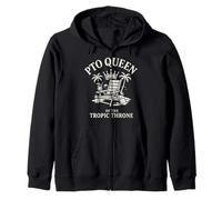 Fuera de la Oficina Queen Modo Vacaciones Slack Humor Remoto Break Sudadera con Capucha