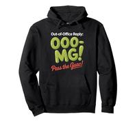 Fuera de la oficina Responder OOOMG Pass the Guac Labor Day Sudadera con Capucha