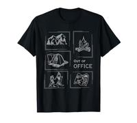 Fuera de la Oficina Vivir Vida Aire Libre Camiseta