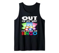 Fuera de mi camino voy a la diversión del jugador de bingo Camiseta sin Mangas