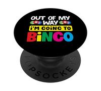 Fuera de mi camino voy al jugador de bingo PopSockets PopGrip Adhesivo