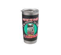 Fuera de mi camino yendo al juego de máquinas tragamonedas de regalo del casino Vaso térmico de acero inoxidable de doble pared