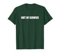 Fuera de Servicio Camiseta, Hombre, Verde Bosque, S