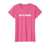 Fuera de Servicio Camiseta, Mujer, Rosa Jaspeado, L