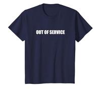 Fuera de Servicio Camiseta, Niños, Azul Marino, 3 años