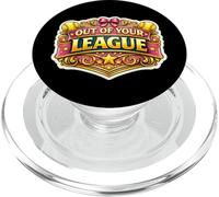 Fuera De Tu Liga Divertido Jugador De Softbol Linda Chica Mujer PopSockets PopGrip para MagSafe