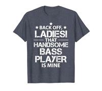 Fuera del Camino señoras el Atractivo Bajista me Pertenece Camiseta, Hombre, Azul Jaspeado, 5XL