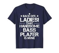 Fuera del Camino señoras el Atractivo Bajista me Pertenece Camiseta, Hombre, Azul Marino, M