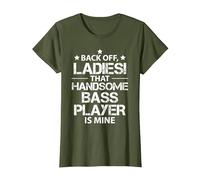 Fuera del Camino señoras el Atractivo Bajista me Pertenece Camiseta, Mujer, Verde Oliva, XXL