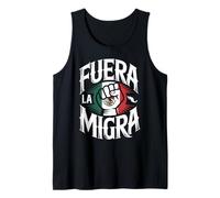 Fuera La Migra México Bandera Inmigración Activista Chicano Camiseta sin Mangas