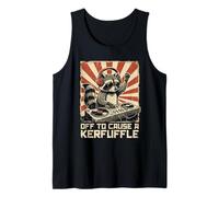 Fuera para Causar A Kerfuffle Raccoon DJ Music Camiseta sin Mangas