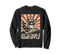 Fuera para Causar A Kerfuffle Raccoon DJ Music Sudadera