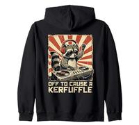 Fuera para Causar A Kerfuffle Raccoon DJ Music Sudadera con Capucha