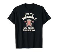 Fuera para discutir a mi Rana de Nietos Salvajes Camiseta gráfica económica, Hombre, Negro, S