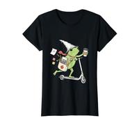 Fuera para enseñar a la Rana Maestra de Head Start Funny Back to School Camiseta gráfica económica, Mujer, Negro, L