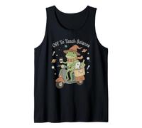 Fuera para enseñar a Profesor de Ciencias Rana Divertida de Regreso a la Escuela Camiseta sin Mangas