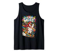 Fuera para Hacer un lío Artista Divertido Pintura de Ganso Camiseta sin Mangas