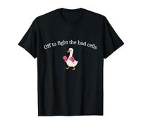 Fuera para Luchar contra Las células Malas Ganso Guerrero cáncer de Mama Camiseta