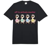 Fuera para monitorear activamente el día de la Prueba del Estado del Maestro Patos Comfort Colors Adult Heavyweight T-Shirt