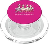 Fuera para monitorear activamente el Divertido día de Las Pruebas del Profesor de Ganso PopSockets PopGrip para MagSafe