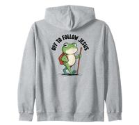 Fuera para Seguir a Jesús Christian Funny Frog Meme Basado en la fe Sudadera con Capucha