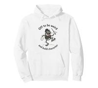 Fuera para ser Raro y Construir Personaje de Dibujos Animados Retro de Rana Sudadera con Capucha