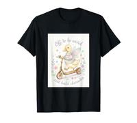 Fuera para ser Raro y Construir Personaje Duck Fairy Scooter Camiseta
