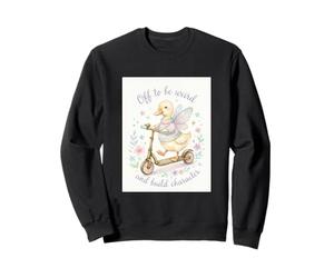 Fuera para ser Raro y Construir Personaje Duck Fairy Scooter Sudadera