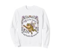 Fuera para ser Raro y Construir Personaje Frog Fairy Floral Sudadera