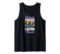 Fuera Y Orgullo En Laguna Beach California LGBTQ Orgullo Gay Camiseta sin Mangas