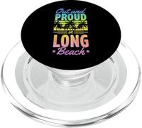 Fuera Y Orgullo En Long Beach California LGBTQ Orgullo Gay PopSockets PopGrip para MagSafe