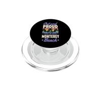 Fuera Y Orgullo En Monterey Beach California LGBTQ Orgullo Gay PopSockets PopGrip para MagSafe