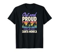 Fuera Y Orgullo En Santa Mónica California LGBTQ Orgullo Gay Camiseta