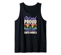 Fuera Y Orgullo En Santa Mónica California LGBTQ Orgullo Gay Camiseta sin Mangas