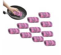 Fuerador de lana de acero, almohadillas de jabón de lana de acero - Almohadillas de limpieza de fregado de metal para plato,Fuerador de limpiador para el hogar sin rasguños para azulejos, vidrio, vaji