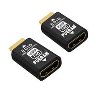 FUERAN Adaptador emulador HDMI edid, emuladores, 1920 x 1080 @ 60 Hz (1080P), paquete de 2 unidades de paso fiable para divisores de video, extensores, receptores AV, Plug & Play (1920 x 1080 @ 60 Hz